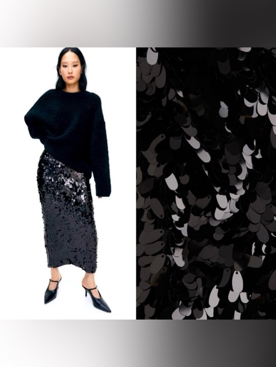 H&M Dresses & Skirts - New H&M Sequined Midi Skirt